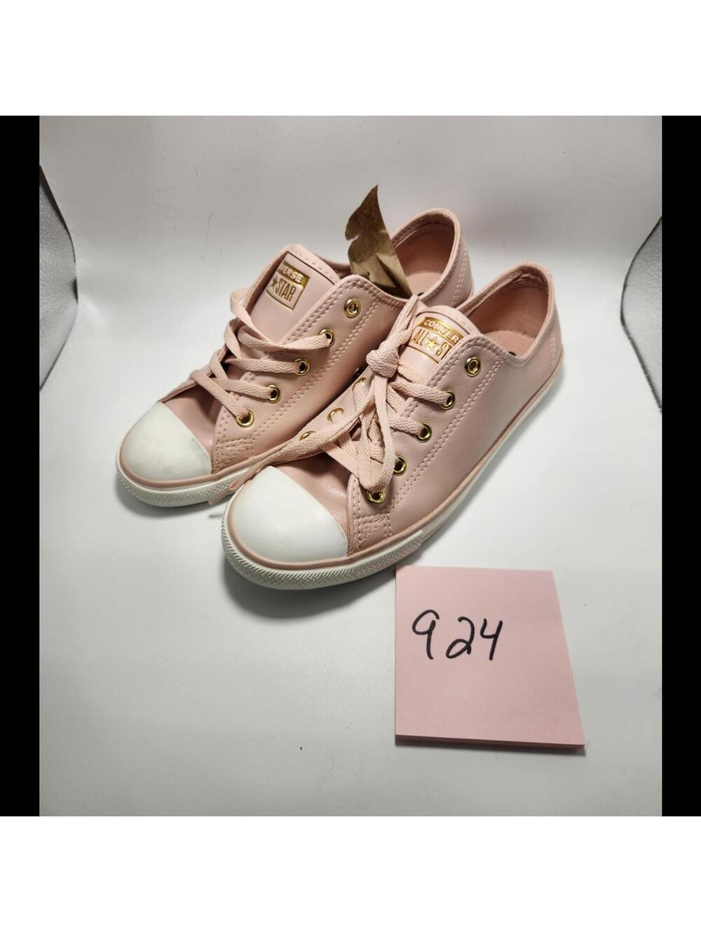 Converse All Star Kids Low Top Lace-Up Sneakers Pink/White US 7